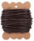 PH PandaHall 1 Rotolo 3mm 10m Filo di Cuoio Vacchetta Rotonda per Collana Perline Braccialetto Monile 10 Metro Lunghezza Marrone Scuro