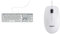 Mobility Lab Clavier français AZERTY filaire pour Mac – blanc et argenté & Logitech B100 OEM Souris Pour PC USB