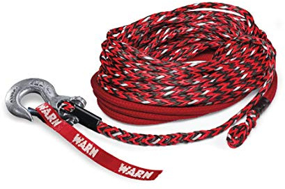 WARN Spydura Nightline 102560 Seilwinde mit drehbarem Haken-Ende: 0,95 cm Durchmesser x 22,6 cm Länge, 6 Tonnen Kapazität