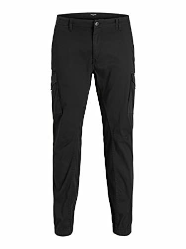 Jack & Jones Pantalon Cargo Stretch Grande Taille Homme Grande Taille Homme Noir