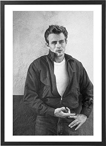 Poster Kunstdrucke Gemälde Bilderrahmen – berühmte Ikonen – verschiedene Größen verschiedene Farben Made in Italy – Wandset Wohnzimmer Schlafzimmer Schlafzimmer Küche (James Dean)