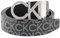 Calvin Klein Herren Gürtel New Mono Belt 3,5 cm Kunstleder, Schwarz (Black Monogram), 115 cm
