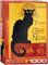 empireposter Steinlen - Chat Noir Der Schwarze Kater Art Deco - 1000 Teile Puzzle Format 68x48 cm + Puzzle Alu Rahmen für 1000er
