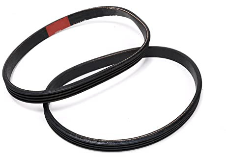 2Pcs 4PJ307 Rubber Drive Belt Replacement Belt Compatible with Stanley Bostitch & Husky Air Compressors (AB-9075047)