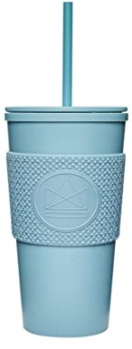 Neon Kactus Travel Coffee Mug | Double-Walled, Reusable Coffee Cup with Leakproof Lid & Straw Lid | Insulated Coffee Tumbler with Straw for Hot & Cold Drinks | Travel Mug | Rock Star, 16oz