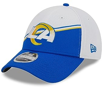 New Era Los Angeles Rams NFL 2023 Sideline White Blue 9Forty Stretch Snapback Cap - One-Size