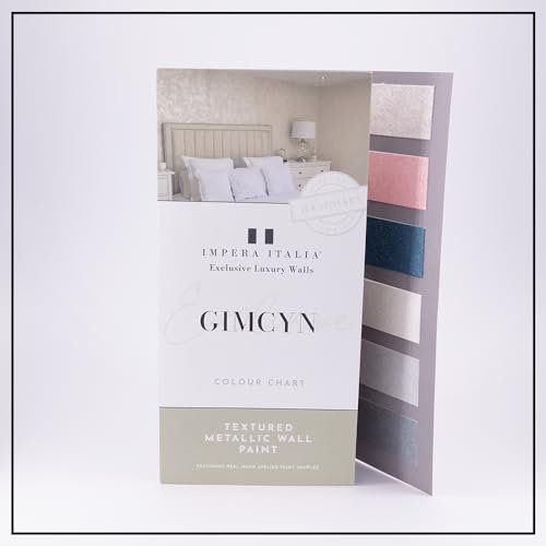 Impera Italia Colour Chart with 18 Hand Applied Paint Swatches Made Using Genuine Paint. Includes Application Guidance - GIMCYN Paint Colour Chart