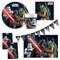 Procos 10215307DY - Party Set Star Wars Galaxy, 46-teiliges Einweggeschirr für Kindergeburtstag und Mottoparty, Tischdeko