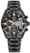 Herren Uhr Uhren BENYAR Quarz-Chronographenwerk 42MM Zifferblatt Analoguhr Aus Edelstahl Wasserdicht Uhr Geschenk für Männer BY-5201M (Schwarzorange)