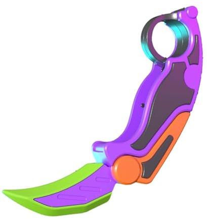 Sharplace Kleines Rettichmesser-Spielzeug, kleines Rettichmesser, Neuheit, Mitbringsel, sensorisches Spielzeug, sensorisches Messer, Fidget für Erwachsene, violett