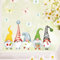 Wandtattoo Loft Fensterbild Frühling Ostern 5 Zwerge Schmetterlinge Fensterdeko Kinderzimmer Kind Frühlingsdeko Osterdeko, A4 Bogen