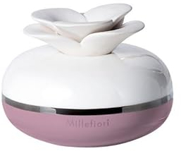 MILLEFIORI MILANO Duftspender Blume aus Keramik rosa Fassungsvermögen 130 ml