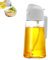 XoeLLe Oil Spray Bottle, 470ml Oil Container, 2 in 1 Oil Dispenser for Kitchen, Oil Bottle, Glass Oil Sprayer and Dispenser, Leakproof for Kitchen Cooking Air Fryer Salad Baking BBQ (White)