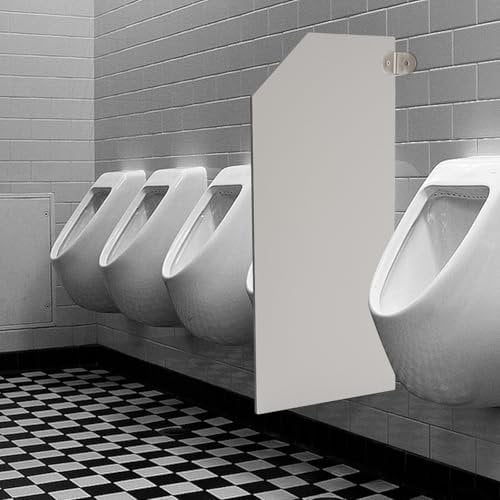 Urinario separador 90 x 40 cm, pared púbica, pared de orinario, pared para inodoro, pared púbica (ángulo inclinado)