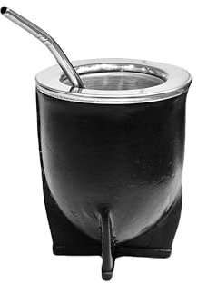 Taza de acero inoxidable 304 Argentina Yerba Mate con pajita para té, taza de calabaza, Incluye bombilla mate (pajita), Mate Argentino Térmico Acero
