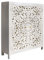 Riess Ambiente Massives Highboard MARRAKESCH - 140cm - weiß Mangoholz - mit Verzierung Handmade