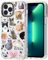 MOSNOVO für iPhone 13 Pro Max Hülle – Durchsichtige, schlanke, stoßfeste TPU+PC-Handyhülle, [6,6 Fuß Fallschutz/Anti-Abziehen] - Die Katzenbrigade
