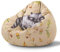 DreamRoots Sitzsack Kinder mit füllung - Sitzkissen Kinder Boden - Kinderzimmer Möbel - Sitzsäcke fürs kinderzimmer - Bean Bag S Cute Raccoon