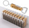 100pièces Décapsuleur en bois multifonctionnel personnalisé pour les fêtes de mariage, cadeaux de mariage pour les invités, porte-clés décapsuleur gravé.