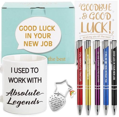 TuDou Leaving Gifts for Colleagues Women, New Job Gift for Women, Goodbye Good Luck Gifts for Colleagues Boss Friends, Leaving Presents for Work Colleague Men Women