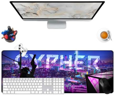 Valorant Cypher Pretty Anti-Rutsch Office Mauspad Strukturierte Oberfläche 800 x 300 x 3 mm für Gamer, Büro, Zuhause und Laptops