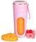 Sefdrert Spremiagrumi Tazza Ricaricabile Fili Piccolo Spremiagrumi Portatile Tazza Multifunzionale Frullatore di Frutta Completamente Automatico per Uso Domestico Rosa