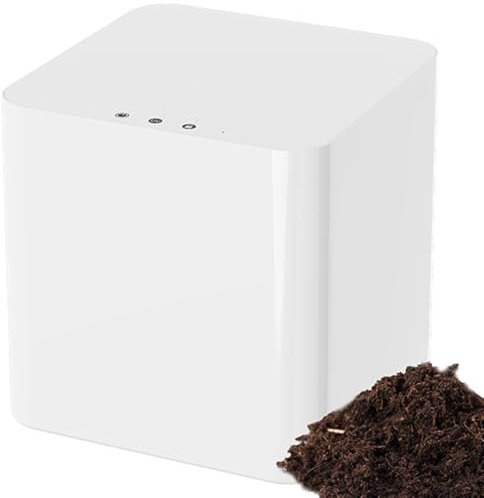 ZHJOPP Electric Kitchen Composter, 3.3L Smart Countertop Compost Bin with Light Sanitizer, Rapid Conversion Within 3-10 Hours, Food Cycler Real Compost