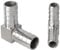 Raccordi a gomito spinati, OD 8 mm, in acciaio inox, adattatore per tubi a 90 gradi, accoppiatore per collegamento di tubi, confezione da 2