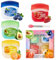 GWAWG Lip Sleeping Mask,4 Piezas Mascarilla Labios Mini Bálsamo Labial Reparador De Día Y Noche,Para Agrietados Secos,Para Mujeres Hombres (Naranja Fresa Arándano Aguacate)