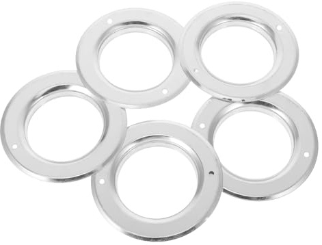 Milisten 5 Stück Metallschutzringe für Vogelnistkästen Anti Biss Ringe aus Edelstahl für Papageien und Vögel Häuschen Nistkasten Ersatzzubehör für Draußen