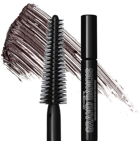 Sandstone Scandinavia Hypoallergene Mascara Empfindliche Augen | Volume Wimperntusche für Volumen und Intensität | Augen make-up Lange Wimpern | Für allergiker geeignet (Braun, 9 ml)