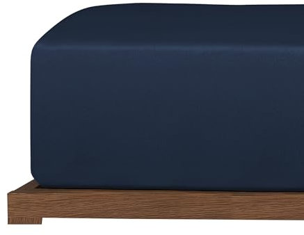 Uncover by Schiesser Spannbettlaken New Jersey - Edeljersey - 180 x 200 cm - Dunkelblau