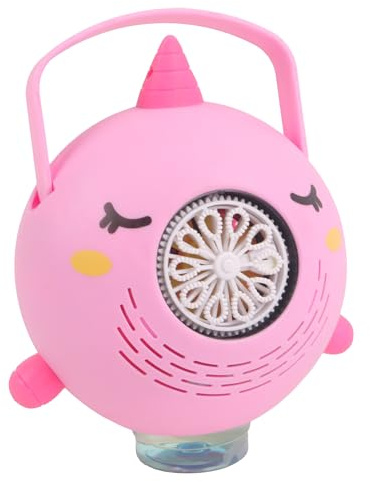 BLUE SKY - Automatische Seifenblasenmaschine - Seifenblasen - Einhorn - Rosa - Kunststoff - 049368 - Kabellos - Kinderspielzeug - Outdoor-Spiel - Sommerspiel - Geburtstag - 3 Jahre