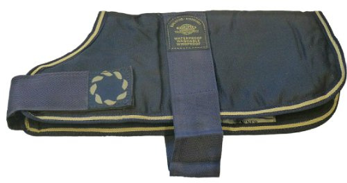 Outhwaite Padded Dog Coat, 18-inch, Navy Blue