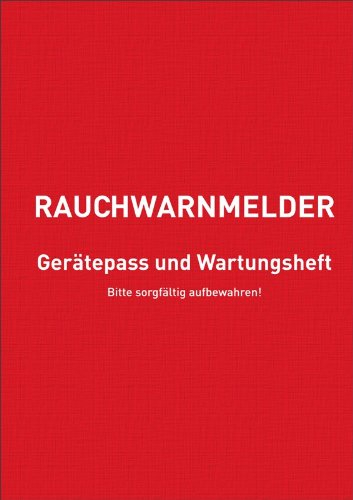 Rauchwarnmelder Gerätepass und Wartungsheft - 5er Pack
