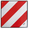 Placa de Señalización para Vehículos - Obligatoria para Señalizar Cargas que Sobresalgan - Diseño Llamativo Rojo y Blanco - Situar en un Lugar Visible - Colocación Sencilla - Dicoal