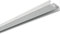 GARDINIA Aluminium-Schiene, 1-läufige Vorhangschiene, Gardinenstange, 150 cm, Weiß
