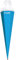alles-meine.de GmbH Schultüte - blau/türkis/kräftiges hellblau - Punkte weiß - 85 cm - eckig - incl. Name - Tüllabschluß - Rohling - Zuckertüte - mit Holz Spitze - Bastel..