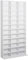 528 DVD/1116 CD Adjustable Storage Rack Shelf Book Display Tower Wood Unit Living Room (White)