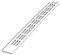 Grille Aération Aluminium K Plate -20 mm x 275 mm - Argent
