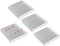 4-teilige Kühlkörper, 100 mm * 18 mm * 100 mm Aluminium-Kühlkörperkühler-Wärmeableitungsteile, für Router, CPU, IC-Radikatoren, Leiterplatten usw.
