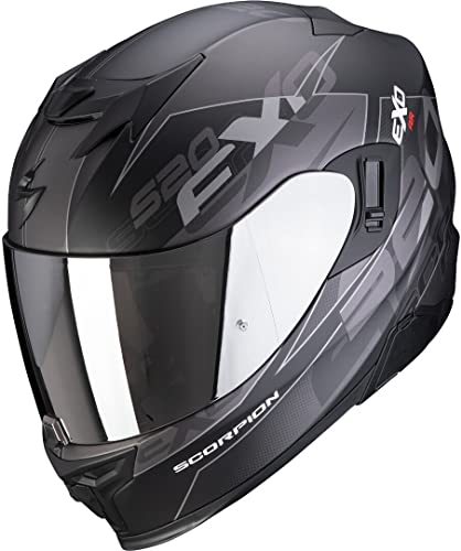 Scorpion EXO-520 AIR COVER Matt black-Silver S