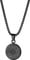 JewelryWe Schmuck Herren Halskette mit Siegel der Sieben Erzengel Anhänger Retro Edelstahl Medaille Kette Silber Gold Schwarz