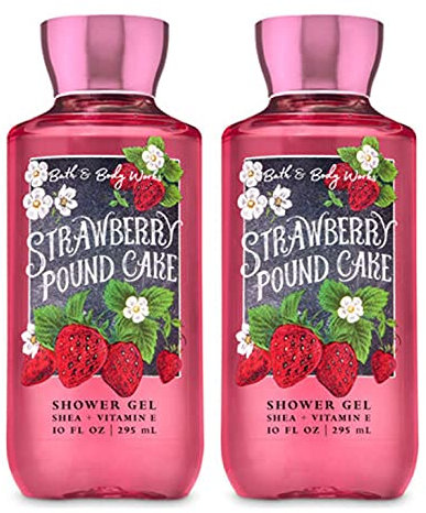 Bath and Body Works Strawberry Flavoured Shower Gel Pack of 2 (2 x 10 oz Strawberry)