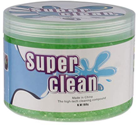 ohfruit Cleaning Gel, Car Vents Cleaning Gel, Universal Cleaning Gel for PC Tablet Laptop Keyboards, Car Vents, Cameras, Printers, Calculators and Other Plastic Rugged Surface Green