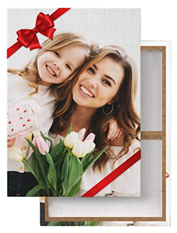 Estika Ihr Foto auf Leinwand - 50x70 cm - Personalisierte Fotogeschenke mit eigenem Foto