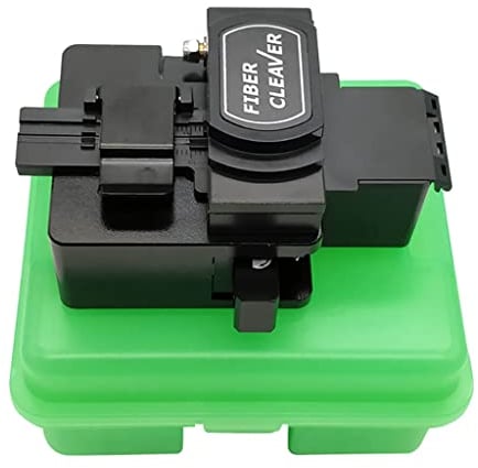 QIIRUN TM27 Fiber Cleaver, High Precision Fiber Cutter with 16 Cutting Spots Fiber Optic Cleaver with 3 in 1 Fiber Holder