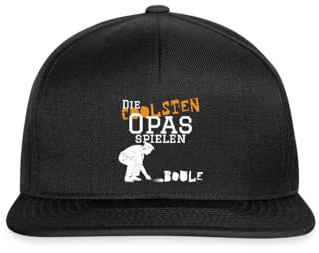 Spreadshirt Die Coolsten Opas Spielen Boule Geschenk Opi Snapback Cap