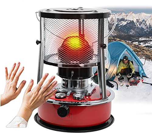 Petroleumofenheizung, 4,5-Liter-Kerosinofenbrenner,Nicht Elektrische Heizung,15-20㎡ Heizbereich, 360 ° Surround-Heizung, Einstellbare Feuerkraft, Tragbarer Campingkocher FüR Drinnen Und DraußEn