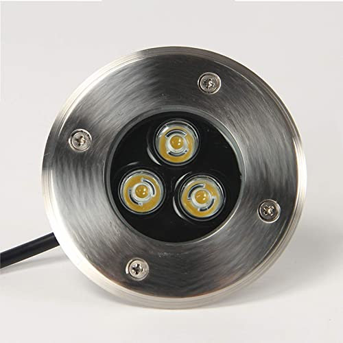 Foco De Piscina - Lámpara LED De Iluminación Subacuática, Foco Subacuático Empotrable 3W, Luz De Paso Para Exteriores IP68, Foco Empotrable De Suelo, Cuerpo De Lámpara En Acero Inoxidable(Green Light,